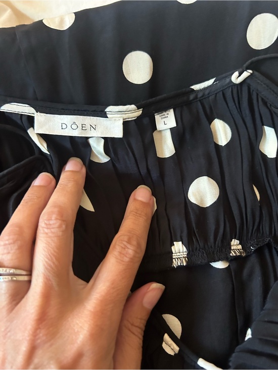 Doen Dresses & Skirts - Doen Black and White Polka Dot Maxi Dress